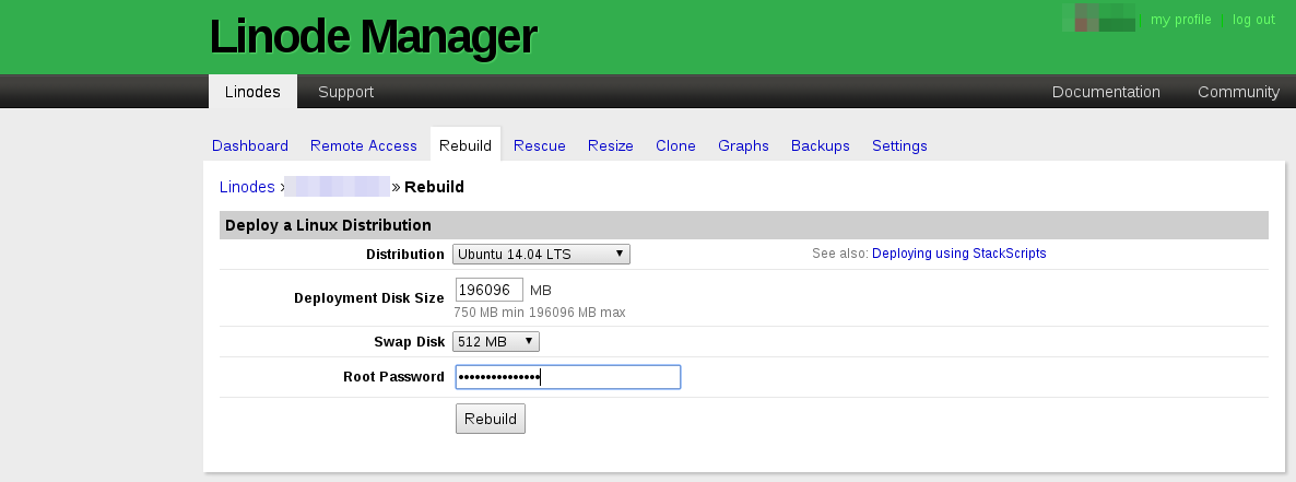 Configure Linode