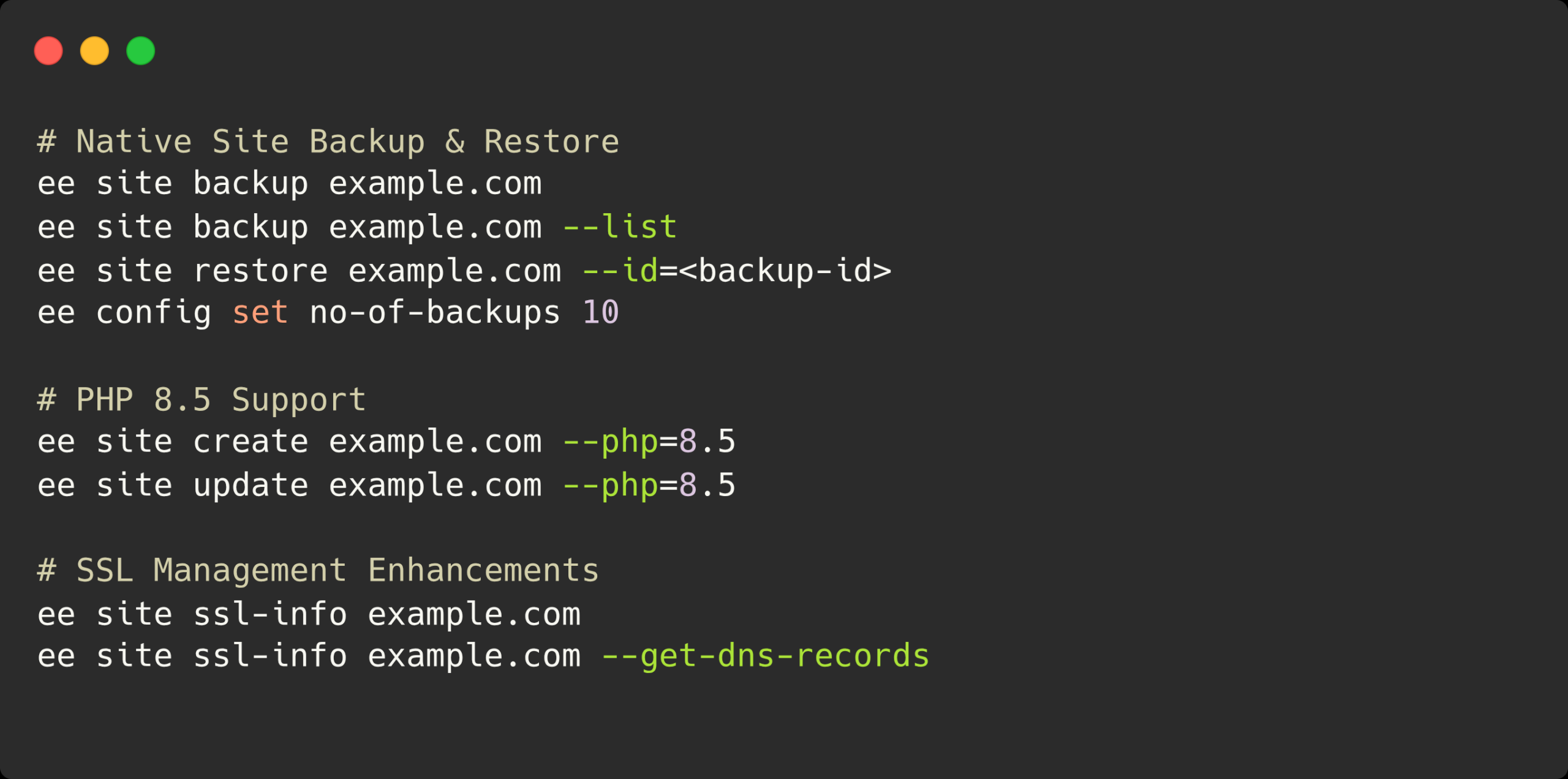 EasyEngine v4.9.0-v4.10.1 Released